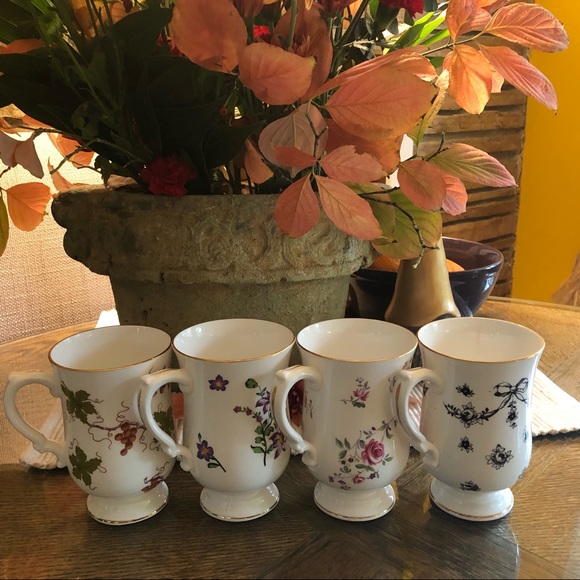 7 Royal Victoria Collection Floral & Gold Tea Cups - Picture 4 of 6